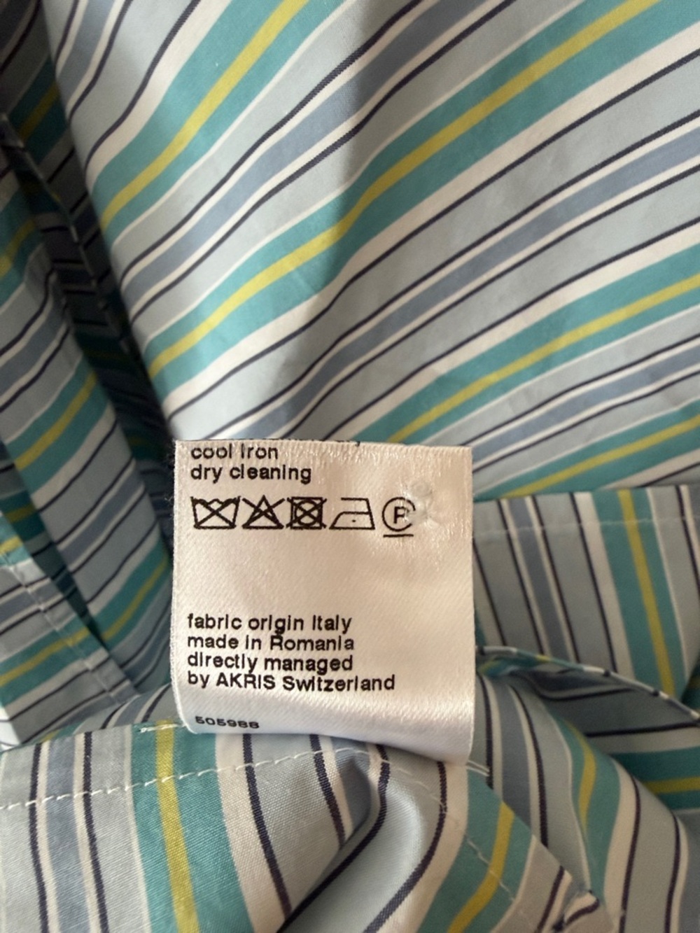 Akris Punto Striped Poplin Wrap Midi Dress Size 8 - Picture 6 of 6